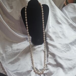 Geuine Pearl Necklace Long 36 Inches